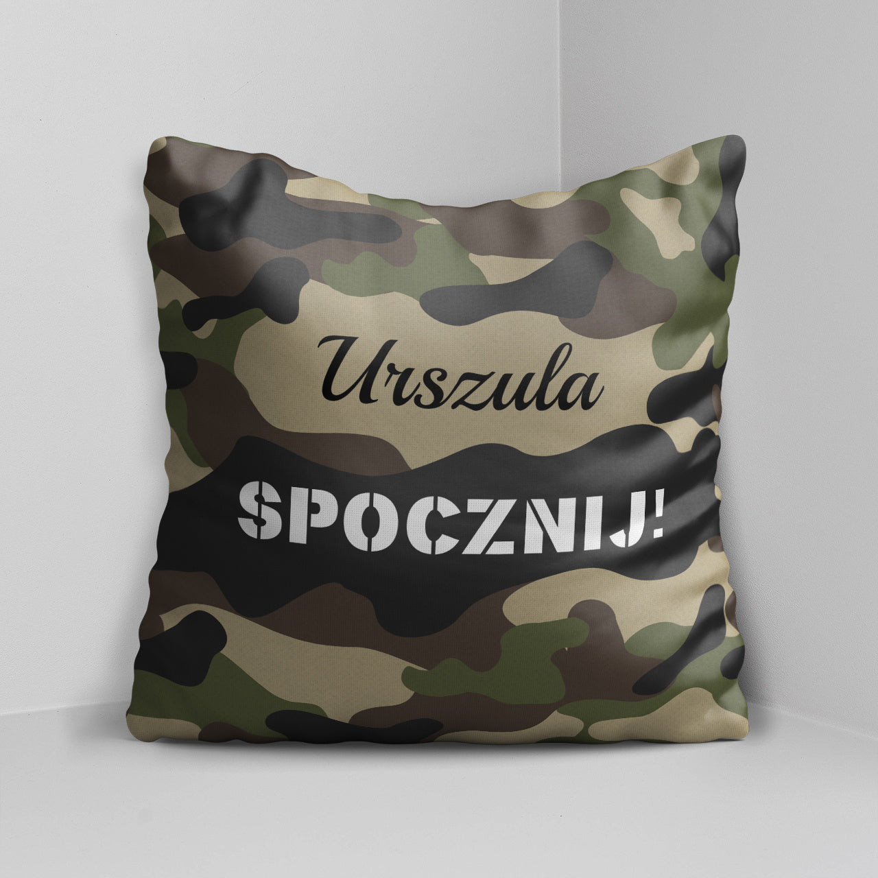 Personalizowana poduszka dla żołnierki