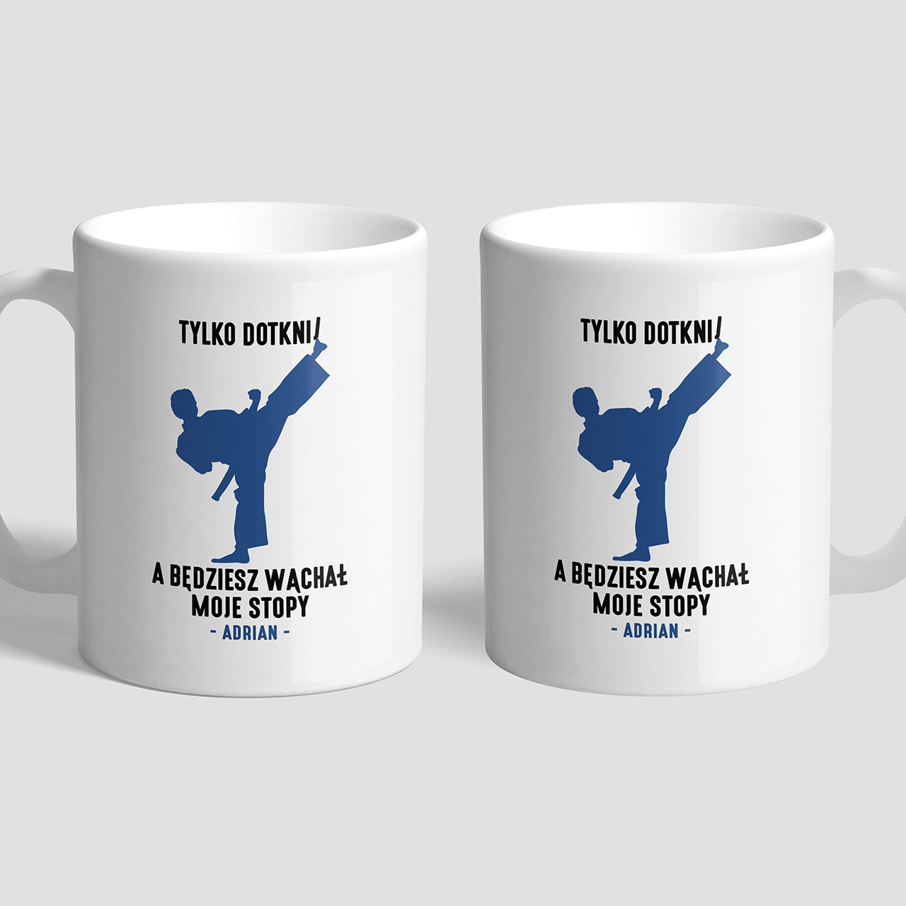 Personalizowany kubek dla trenującego taekwondo
