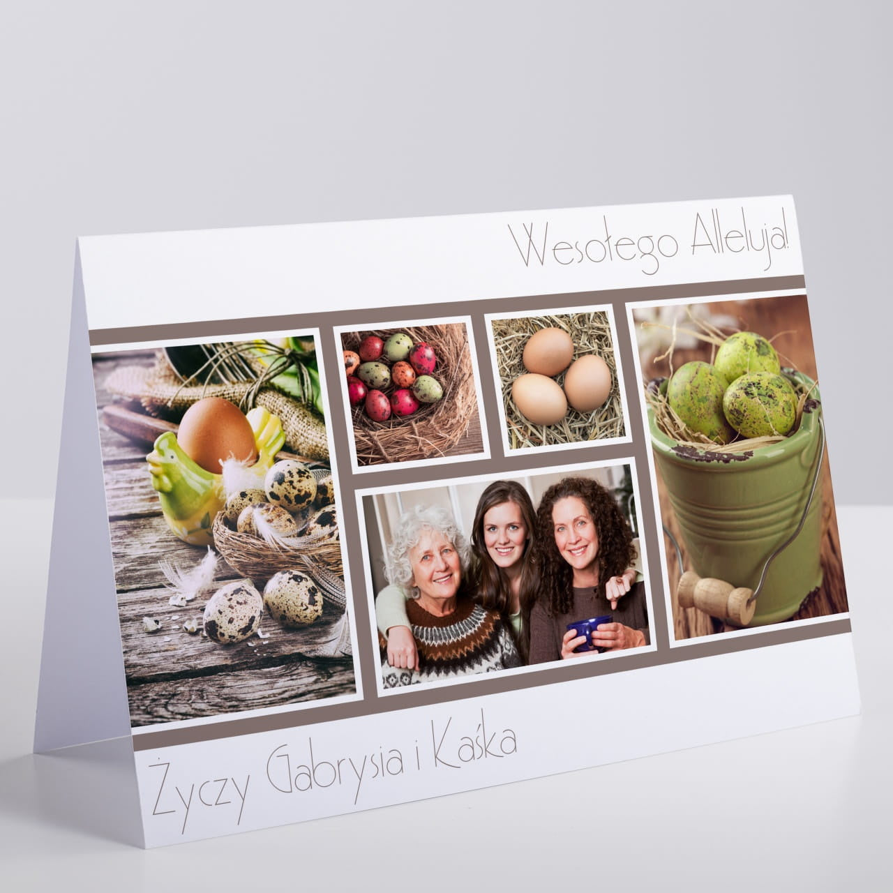 Kartka na Wielkanoc - Pisanki