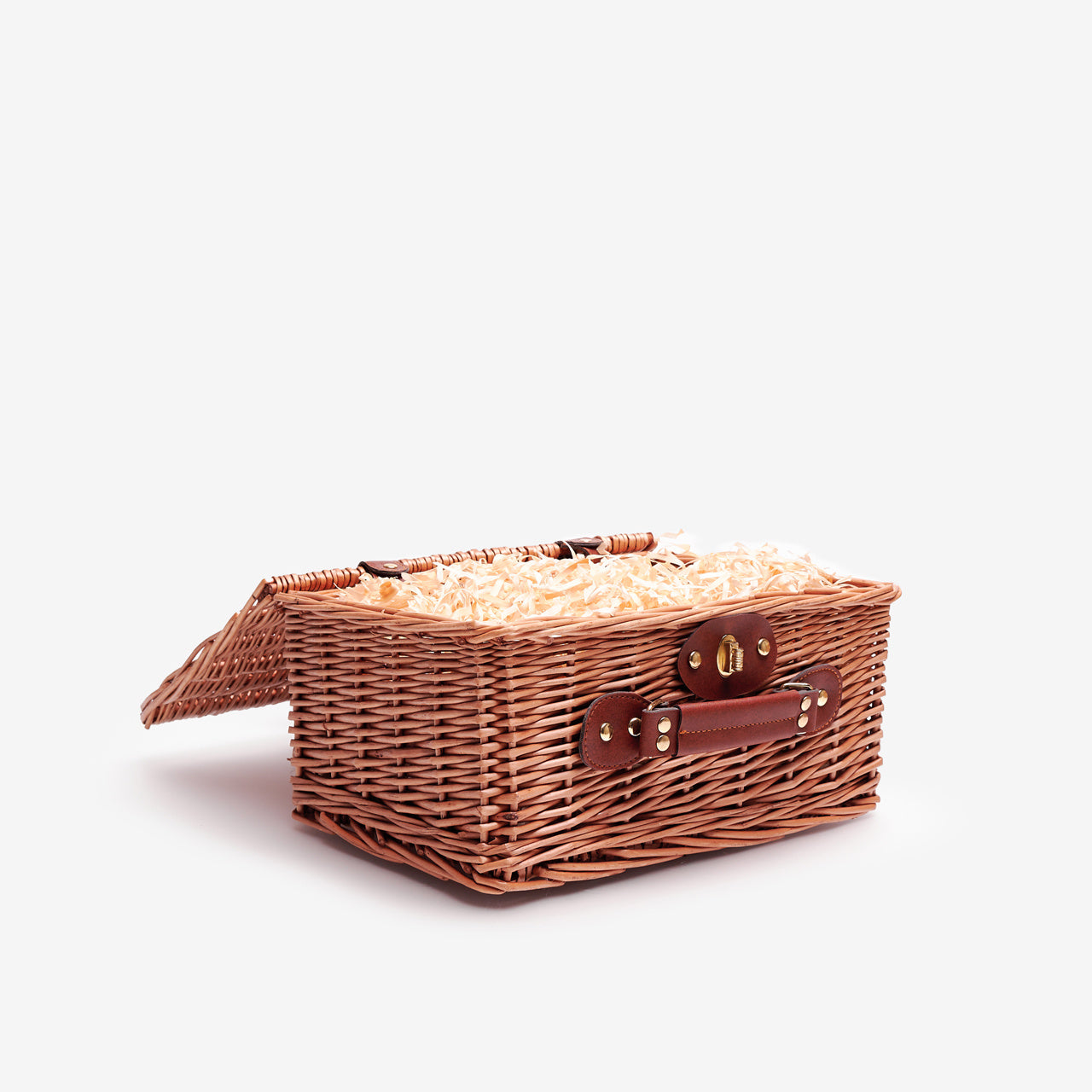 Zamykany koszyk wiklinowy