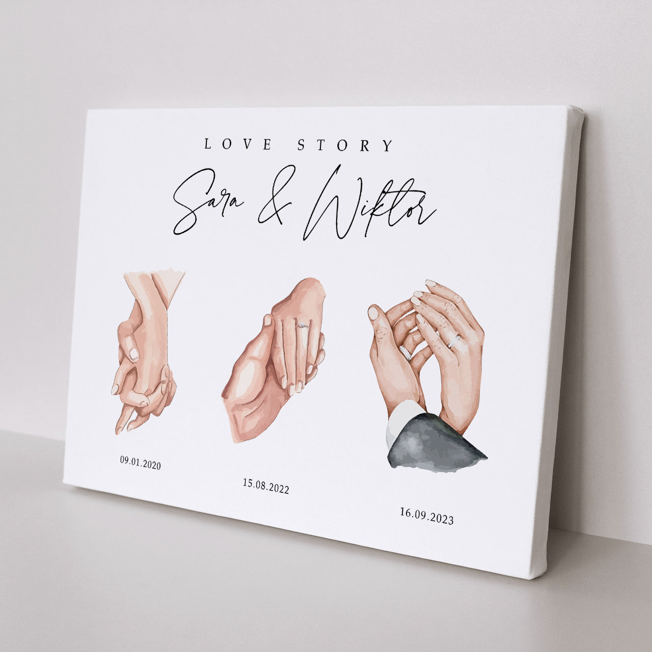 Obraz na Ślub dla pary młodej Love Story 50x70