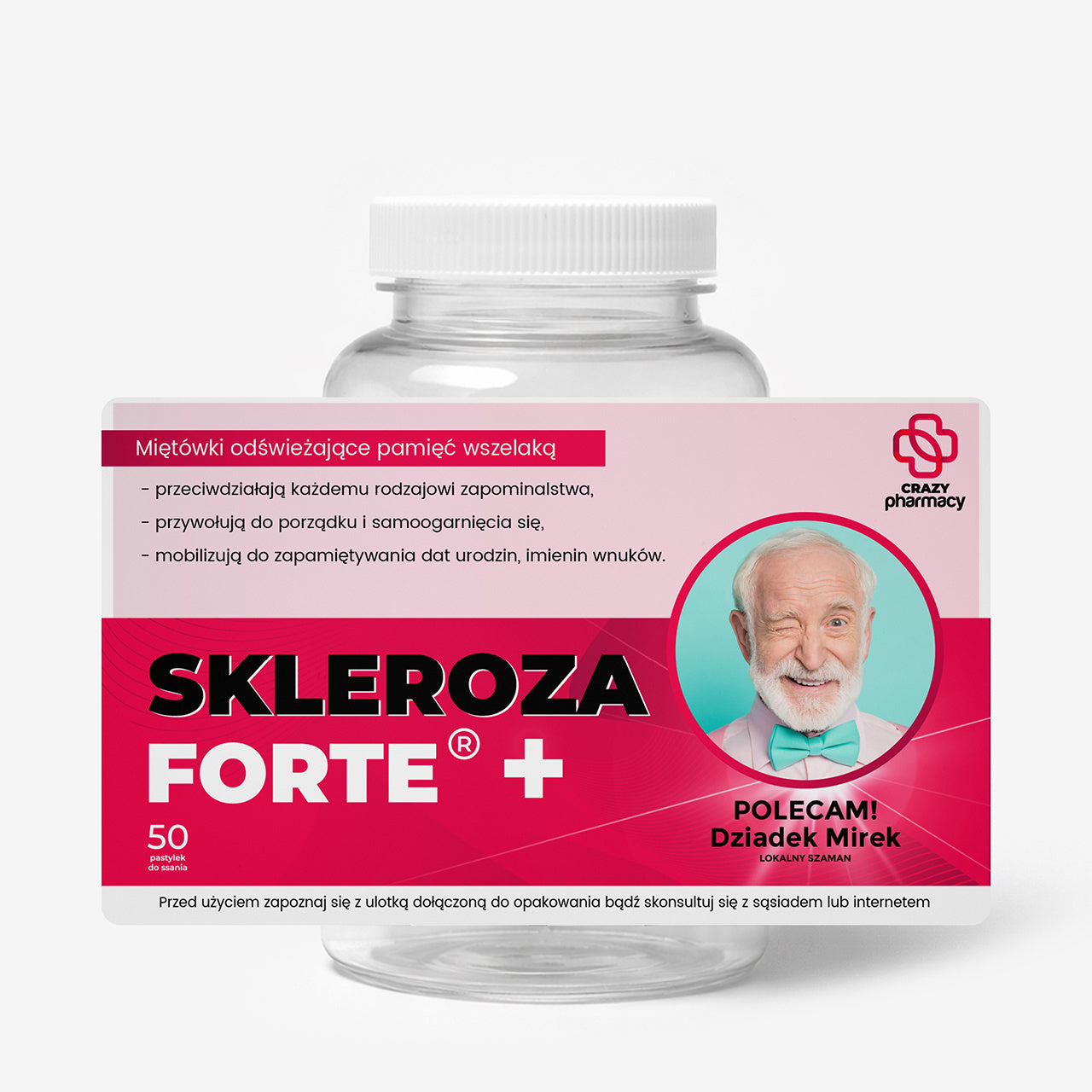 Personalizowana buteleczka na cukierki - śmieszny prezent dla dziadka zabawny prezent prezent na Dzień Dziadka