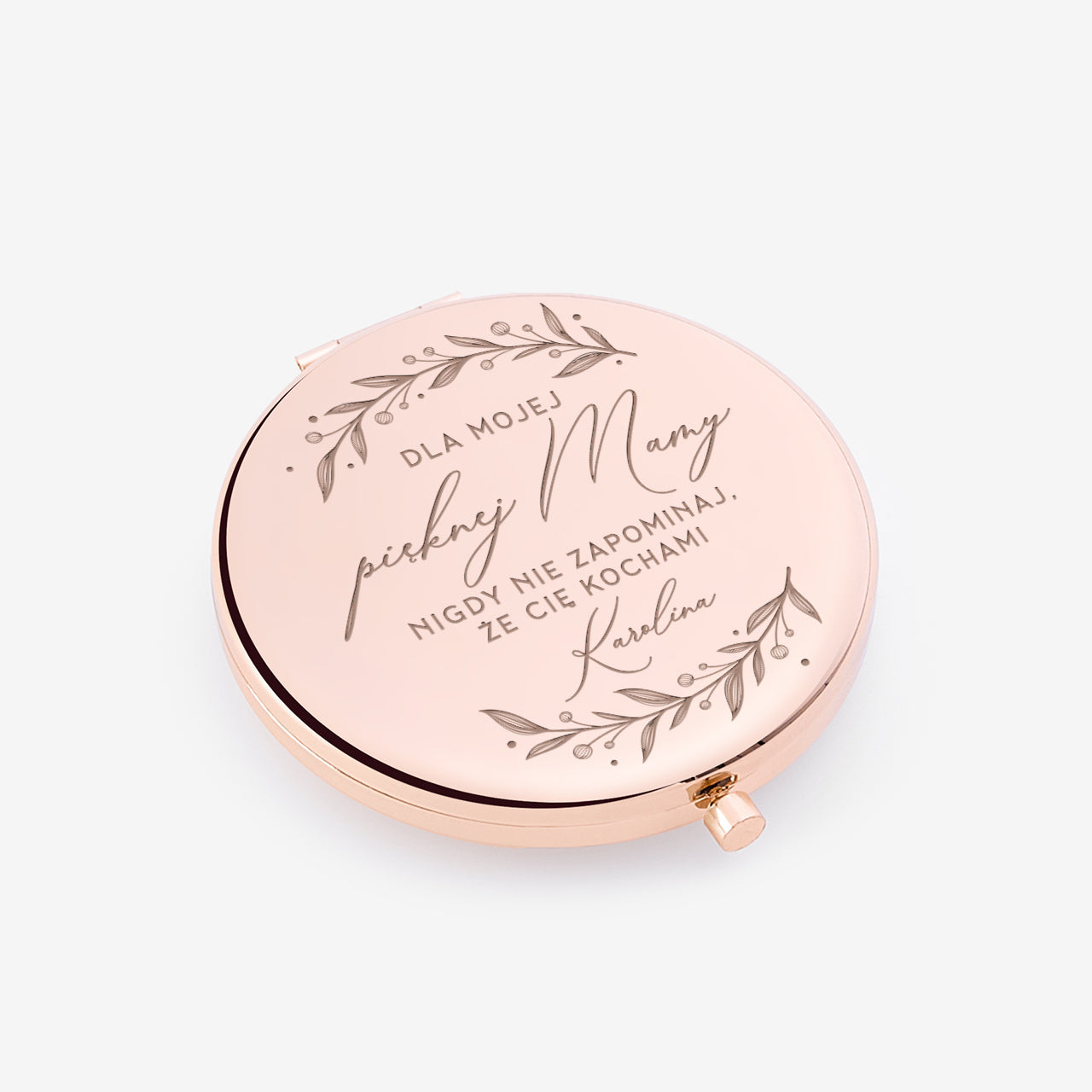 Grawerowane lusterko - wyjątkowy upominek dla mamy