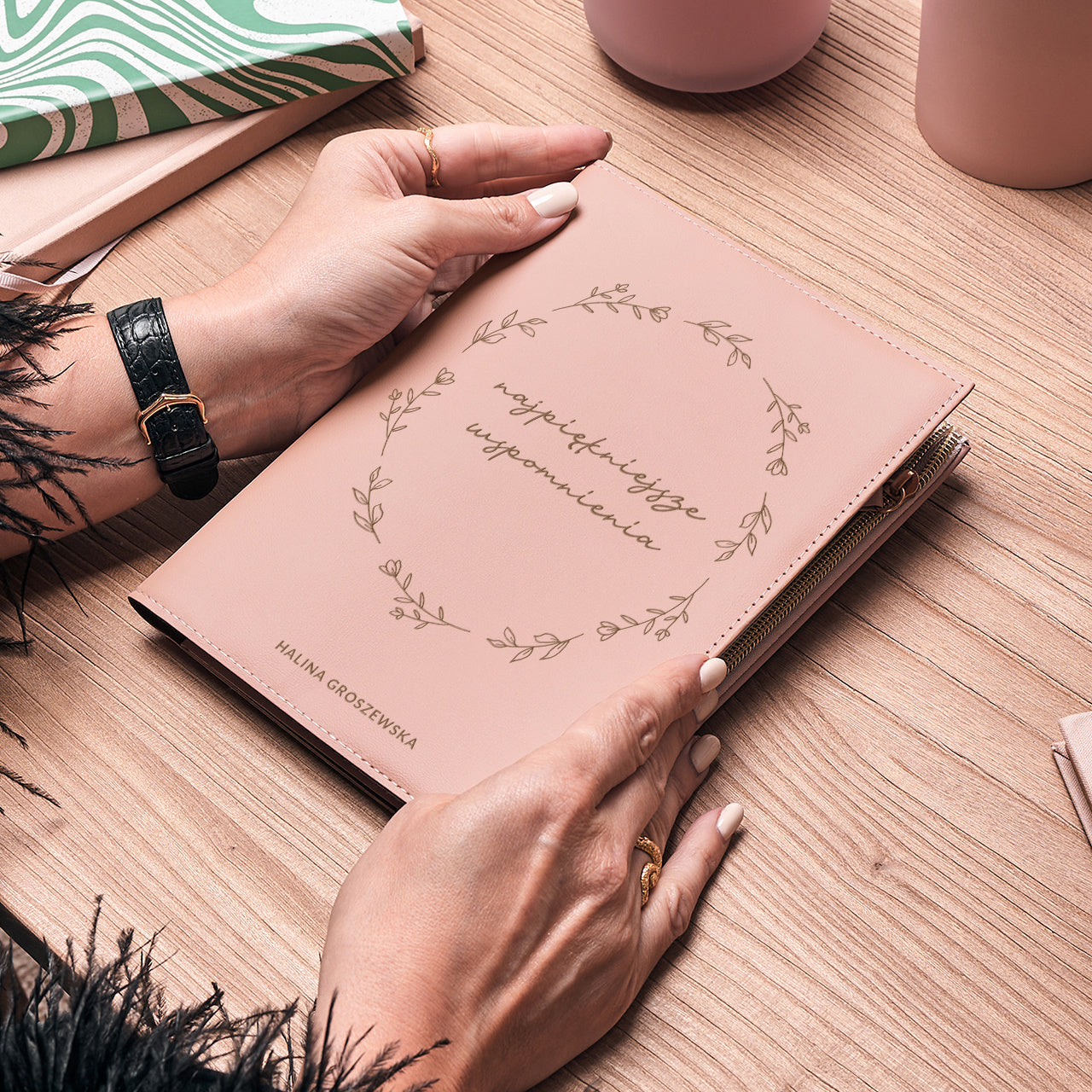 Notes na zamek - prezent urodzinowy notes personalizowany dla niej prezent urodzinowy dla kobiety