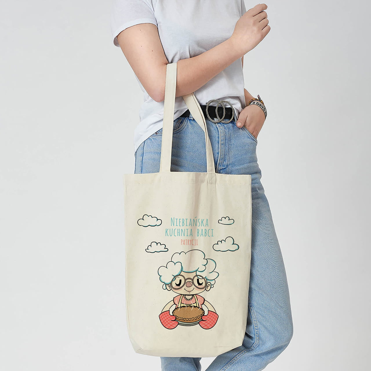 Personalizowana torba dla babci prezent dla babci prezent na dzień babci torba na dzień babci torba personalizowana