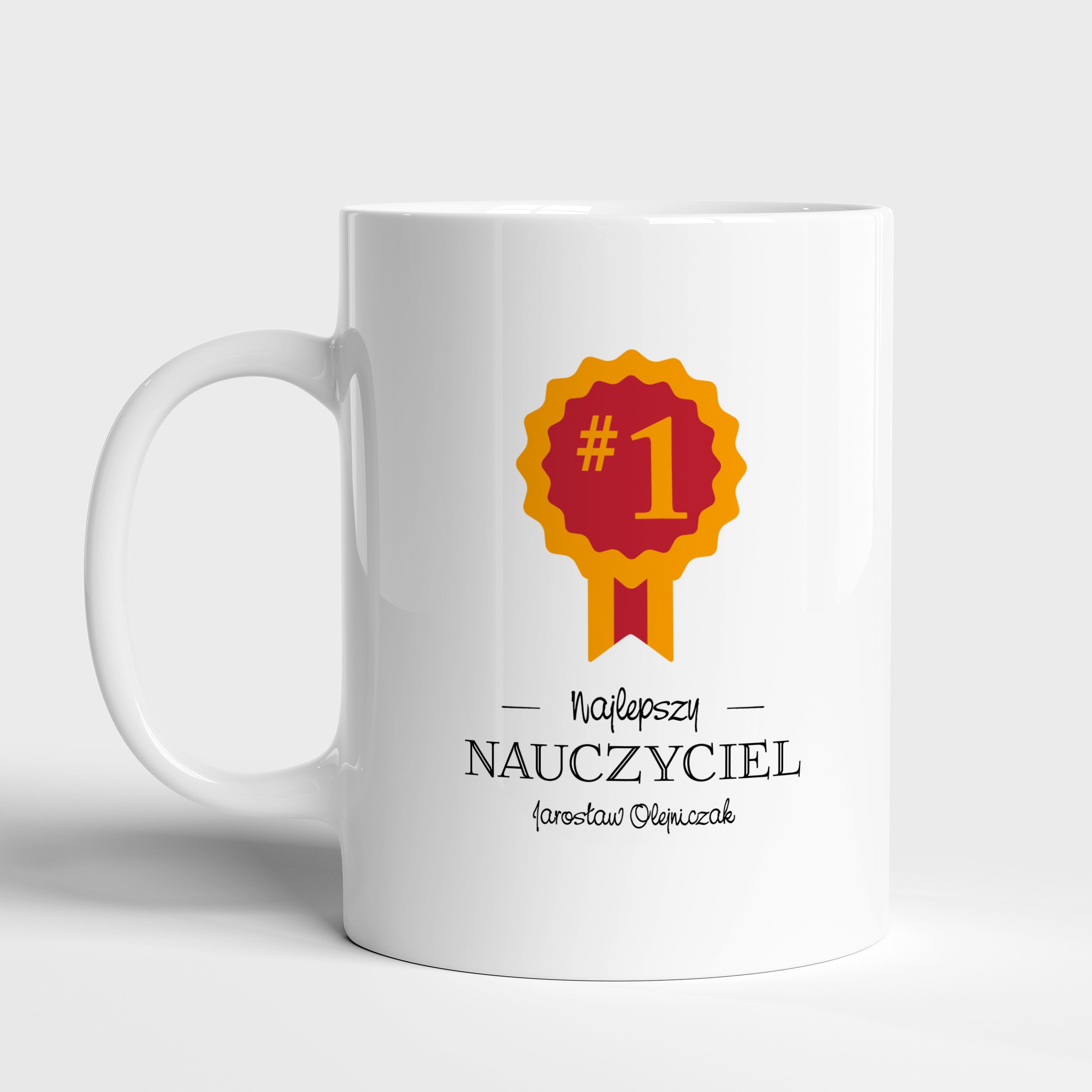 Personalizowany kubek na zakończenie szkoły dla nauczyciela