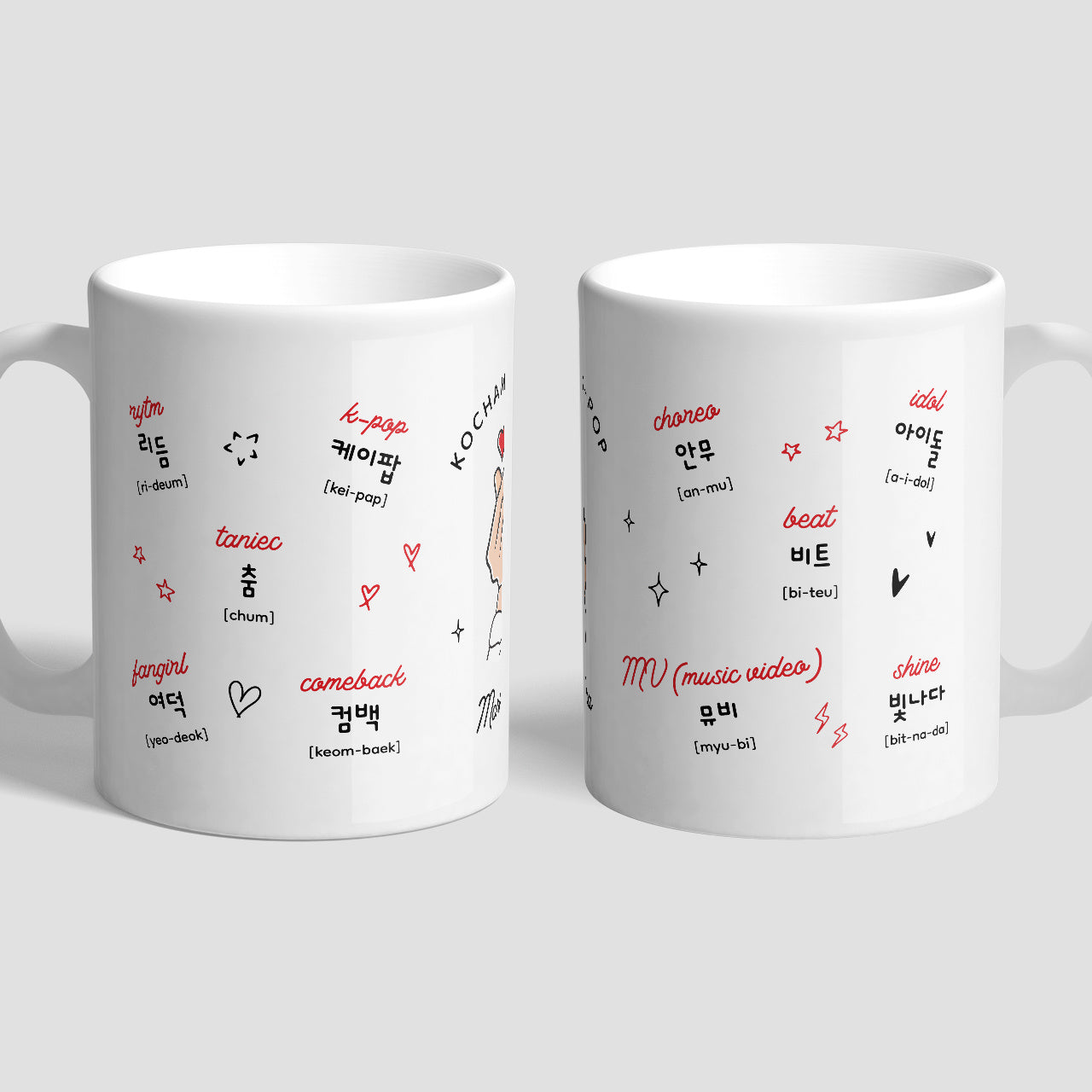 Kubek personalizowany - prezent dla fanki K-Popu personalizowany kubek z nadrukiem 