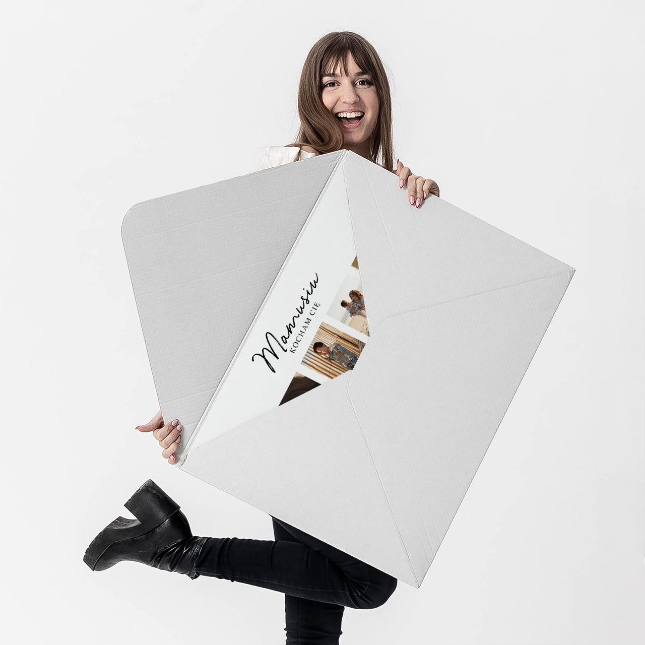 Personalizowana kartka XXL - prezent na Dzień Mamy - Kolaż Zdjęć