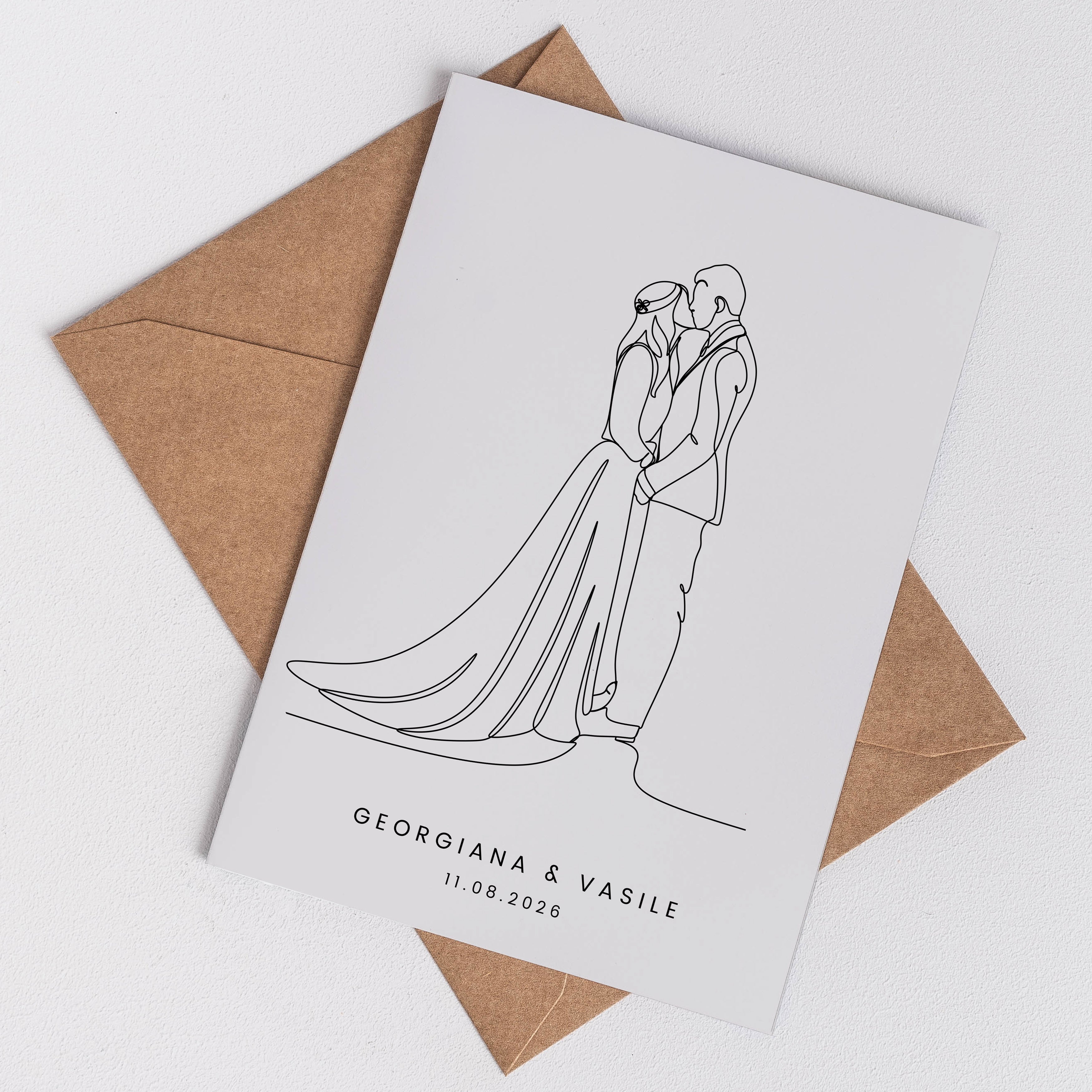 Personalizowana kartka dla nowożeńców