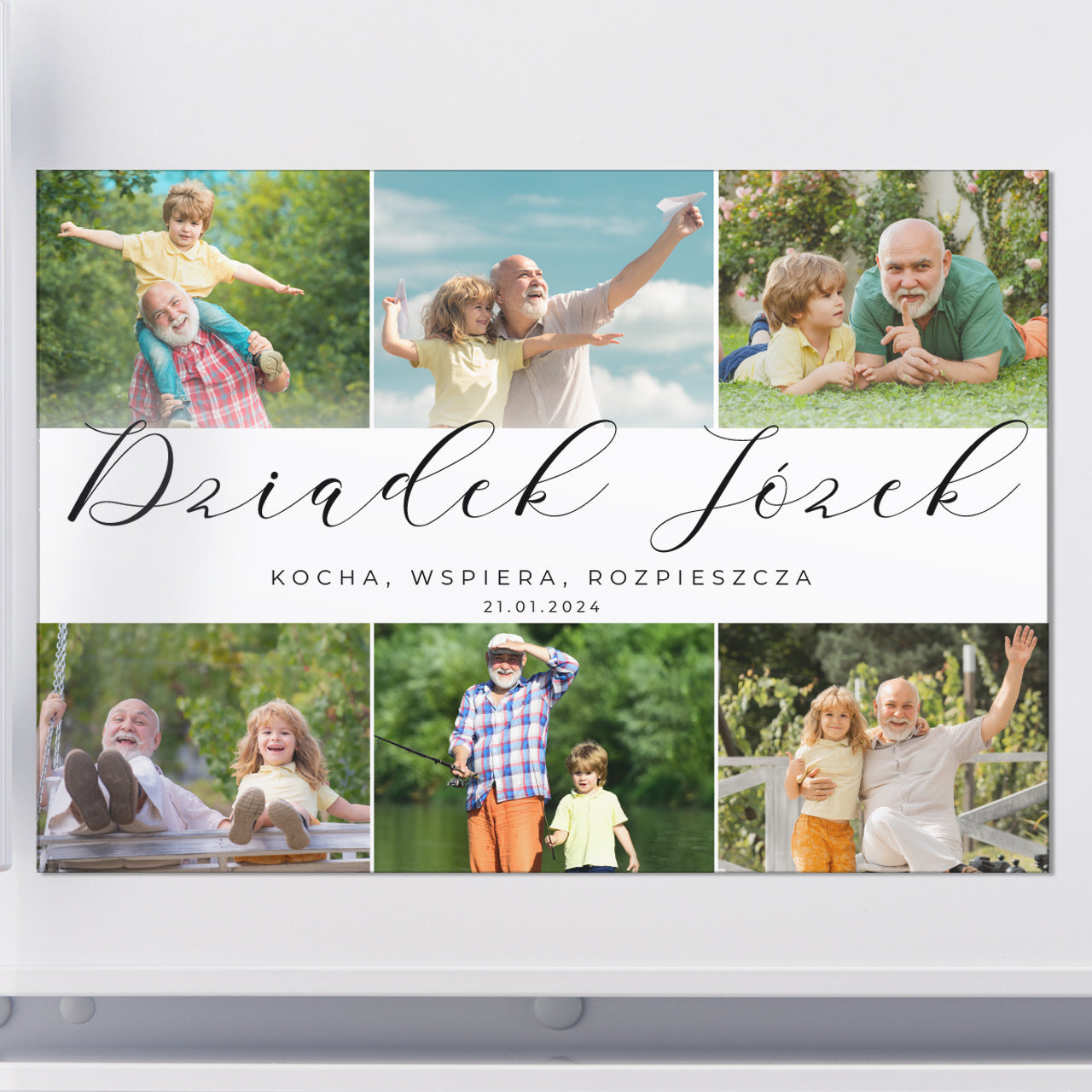 Personalizowany magnes - upominek na Dzień Dziadka