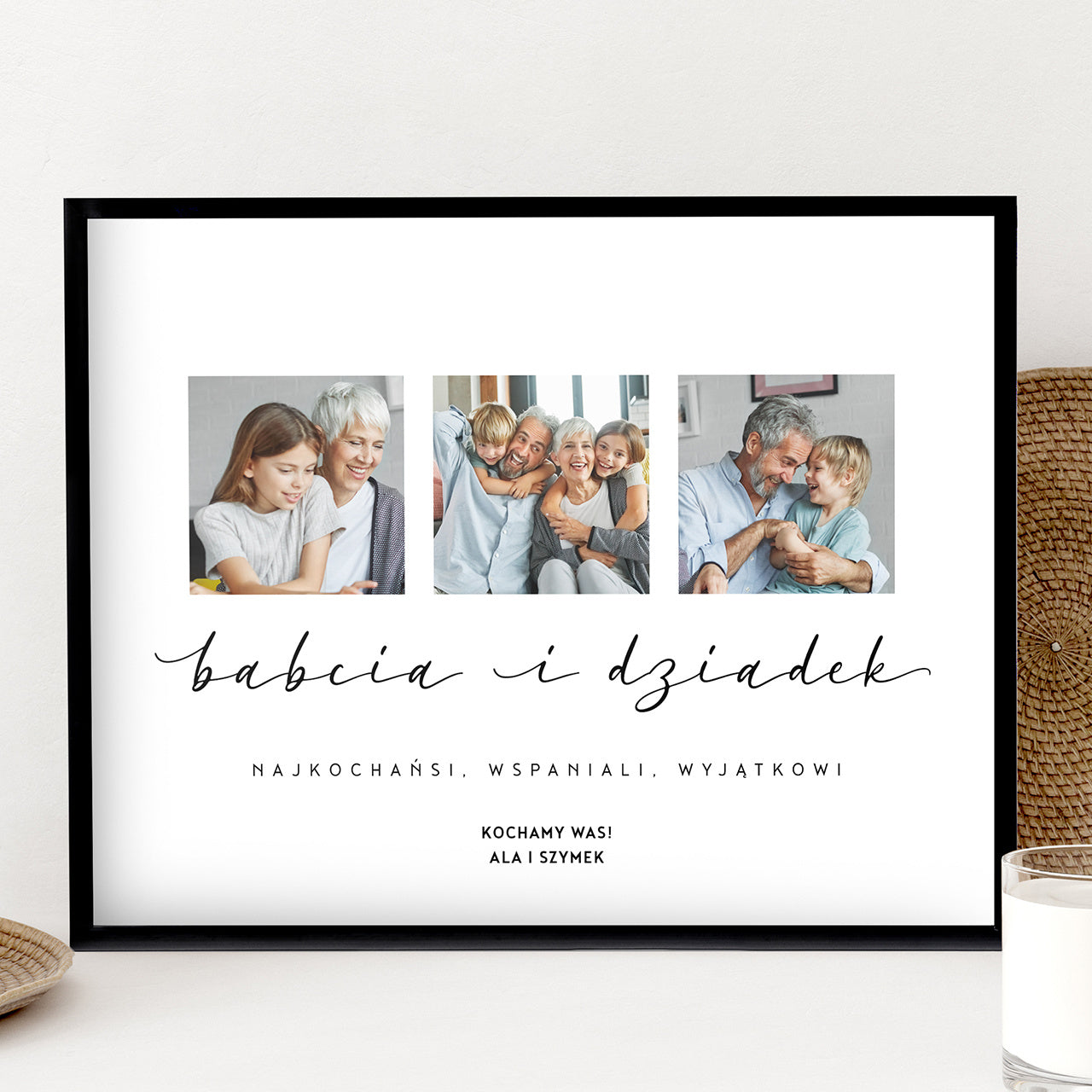 Fotoplakat dla babci i dziadka - prezent na Dzień Babci i Dziadka