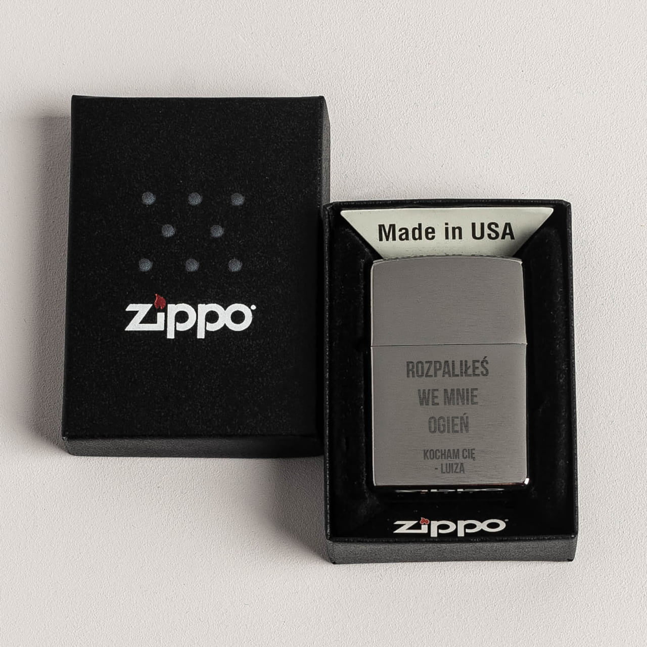 Zapalniczka z grawerem dla chłopaka - prezent na walentynki zapalniczka na walentynki prezent dla chłopaka