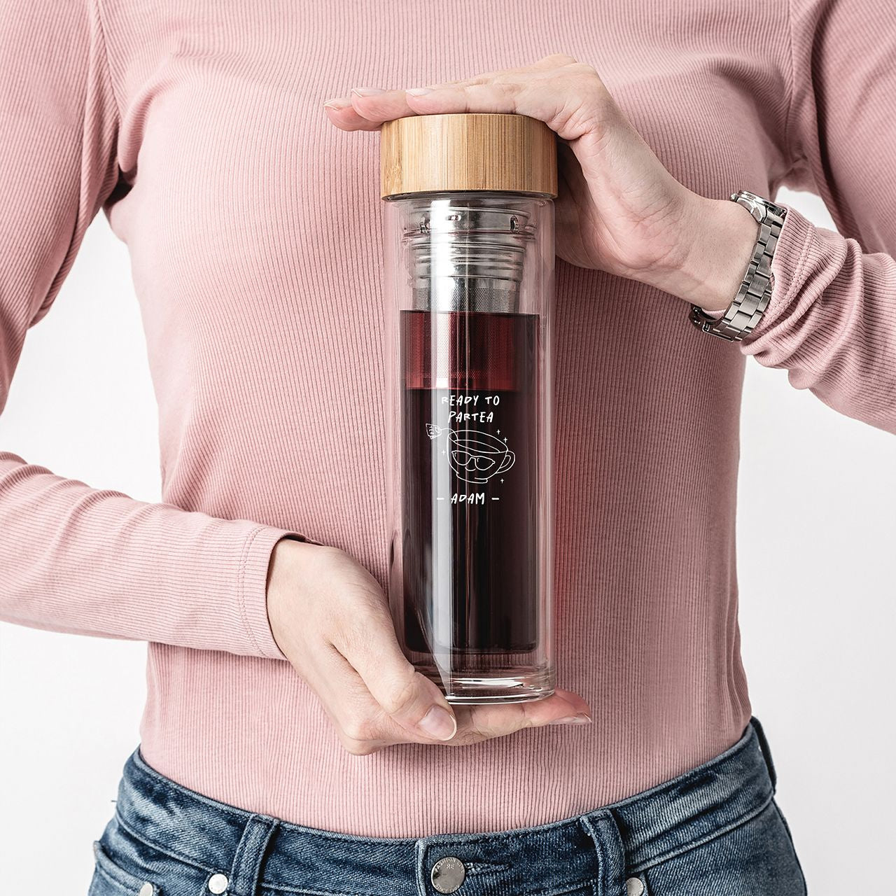 Bidon z zaparzaczem dla kolegi - śmieszny prezent prezent dla kolegi personalizowany bidon bidon z sitkiem