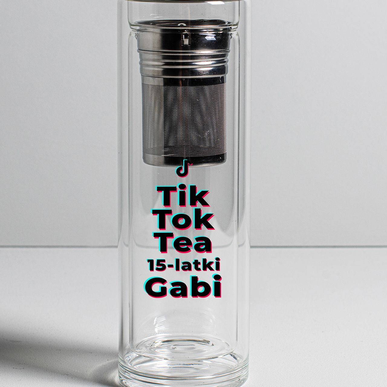 Bidon z zaparzaczem Tik Tok Tea dla nastolatki