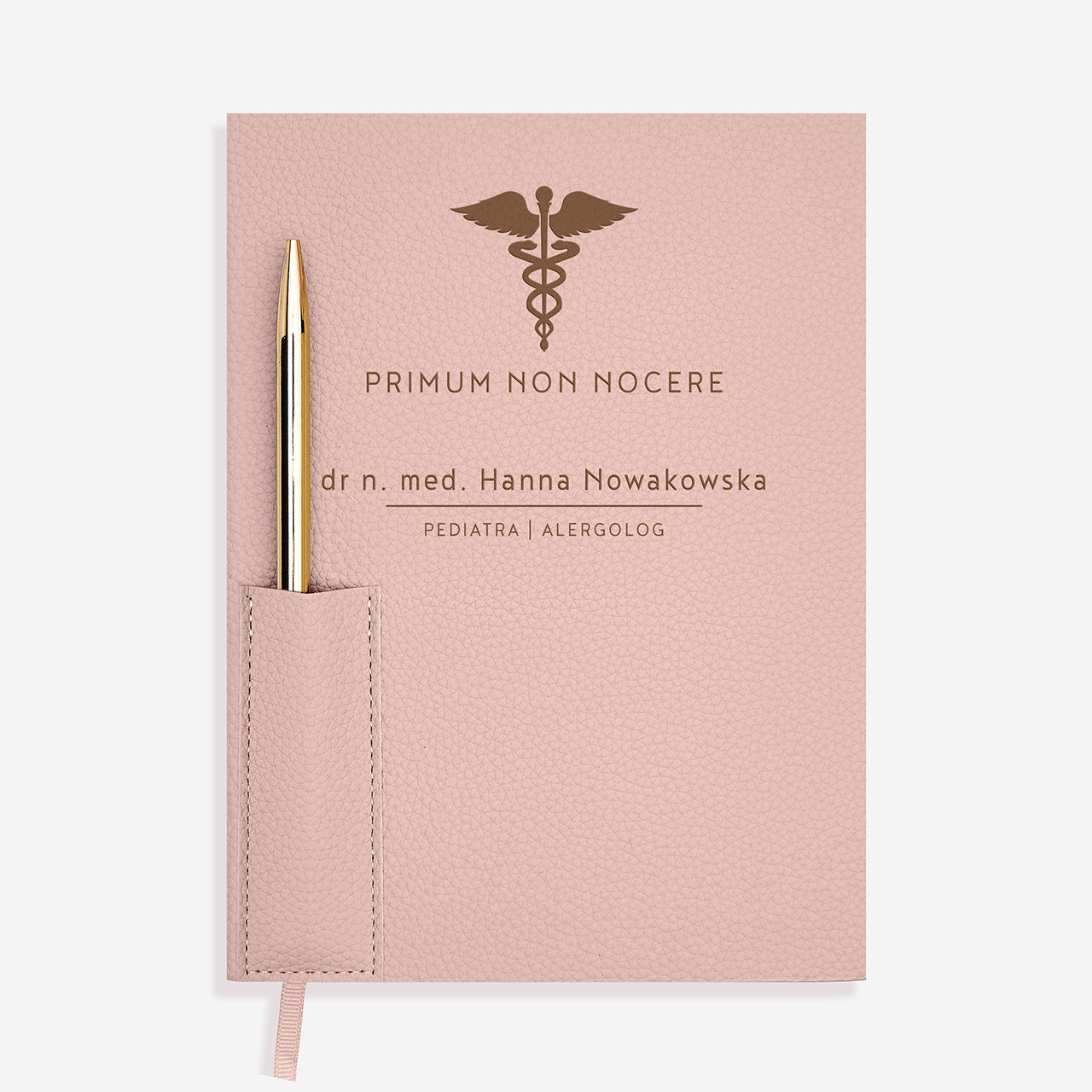 Personalizowany planner z długopisem - prezent dla lekarki