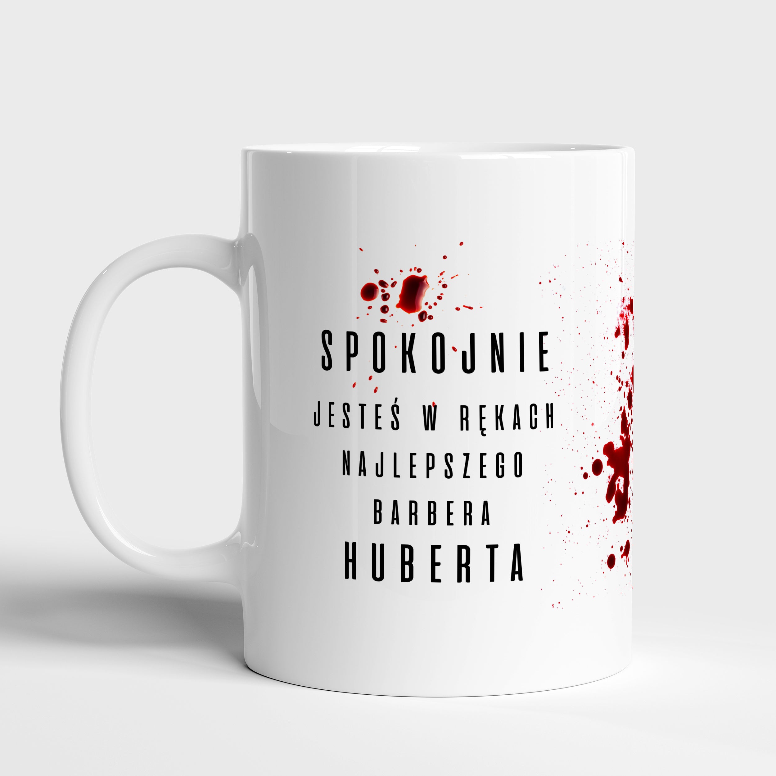 Śmieszny kubek dla barbera