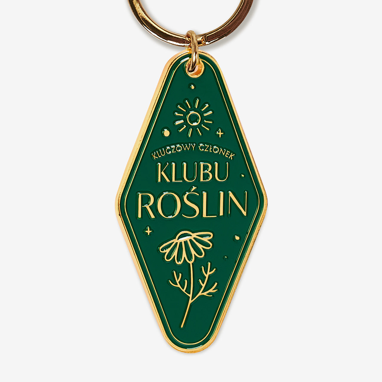 Emaliowany breloczek KLUB ROŚLIN prezent dla miłośnika roślin personalizowany brelok do kluczy 