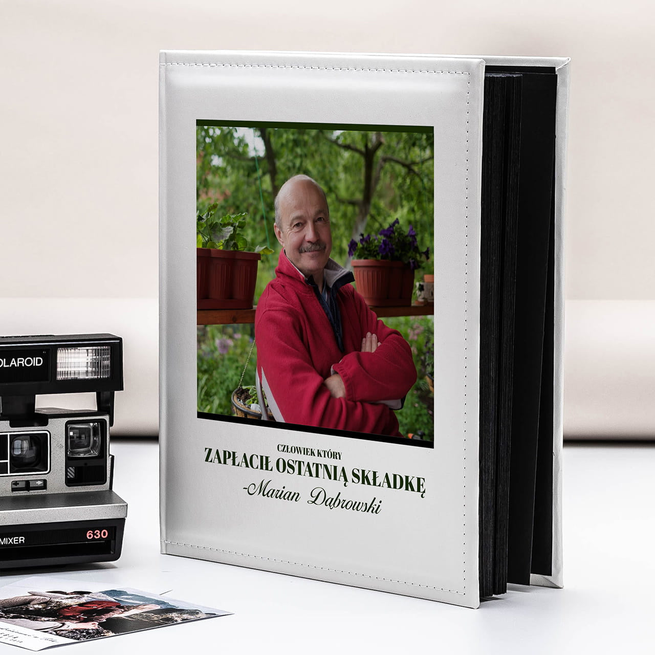 Album dla emeryta - ostatnia składka prezent dla emeryta prezent na emeryturę personalizowany album