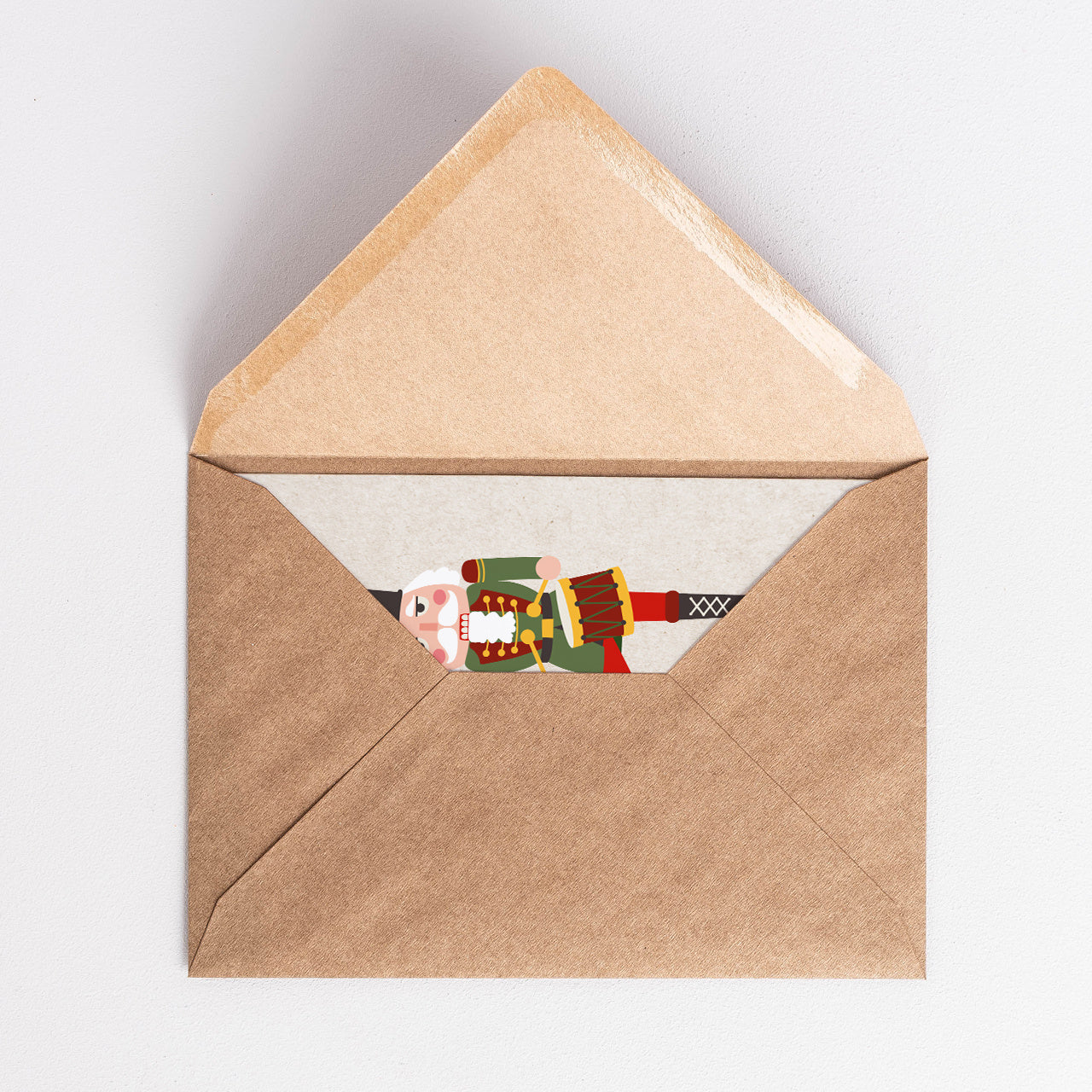 Śmieszna kartka świąteczna - dziadek do orzechów