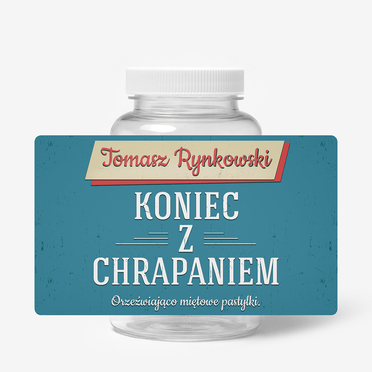Pojemnik na miętówki z personalizowaną etykietą - śmieszny prezent dla męża upominek dla męża