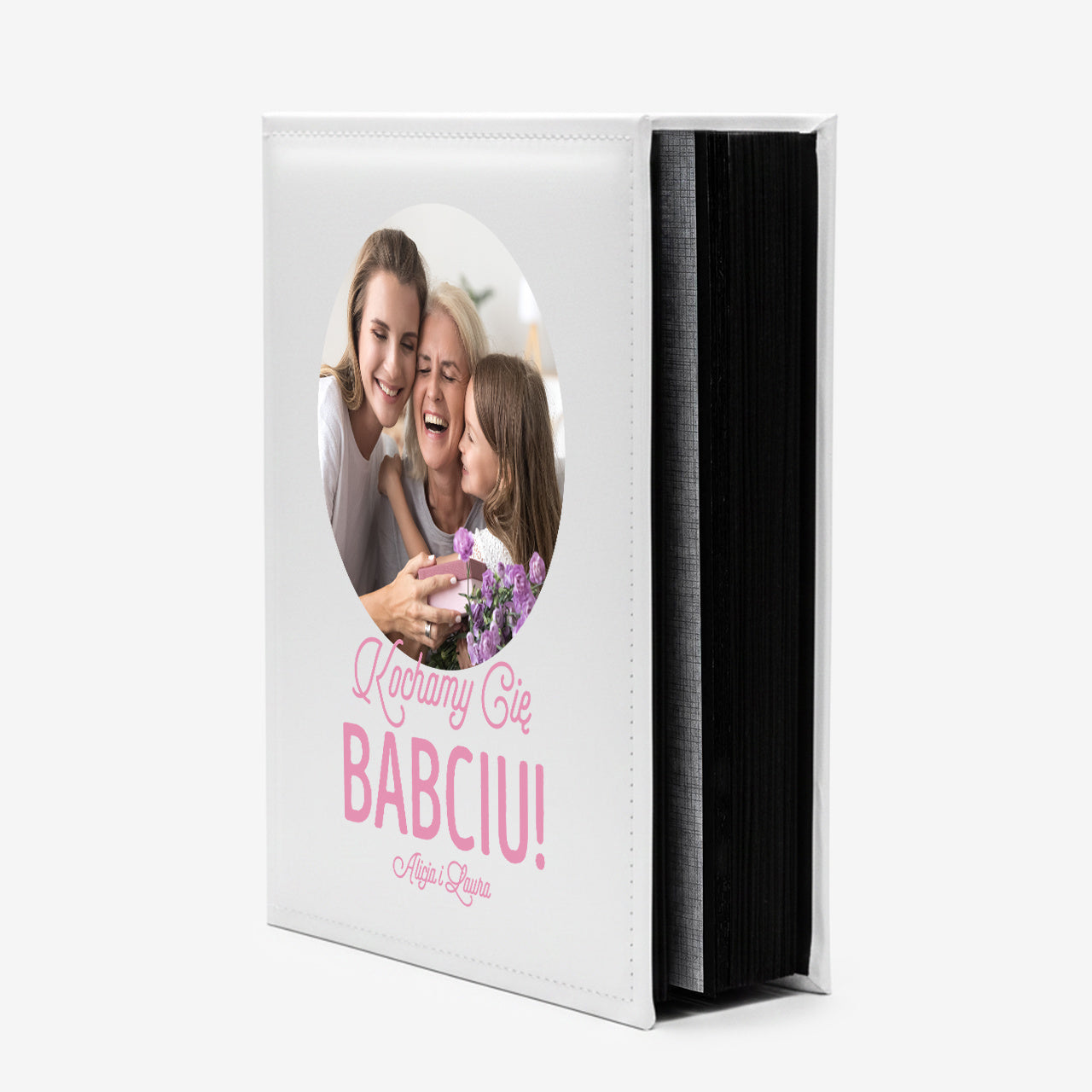 Album ze zdjęciem na okładce - prezent dla babci prezent na dzień babci personalizowany album album dla babci