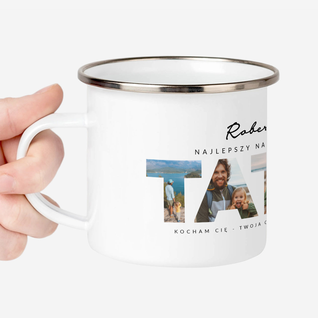 Personalizowany kubek dla taty ze zdjęciami