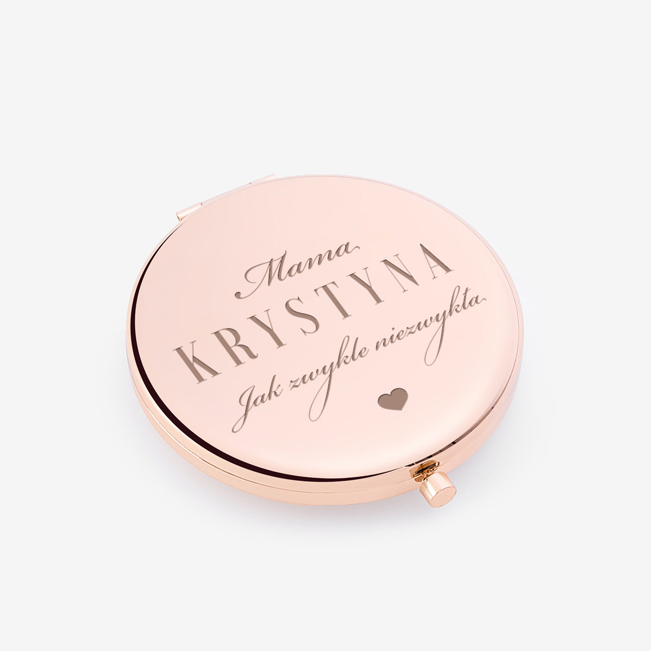 Lusterko kieszonkowe - upominek na Dzień Mamy personalizowane lusterko dla mamy prezent na Dzień Mamy