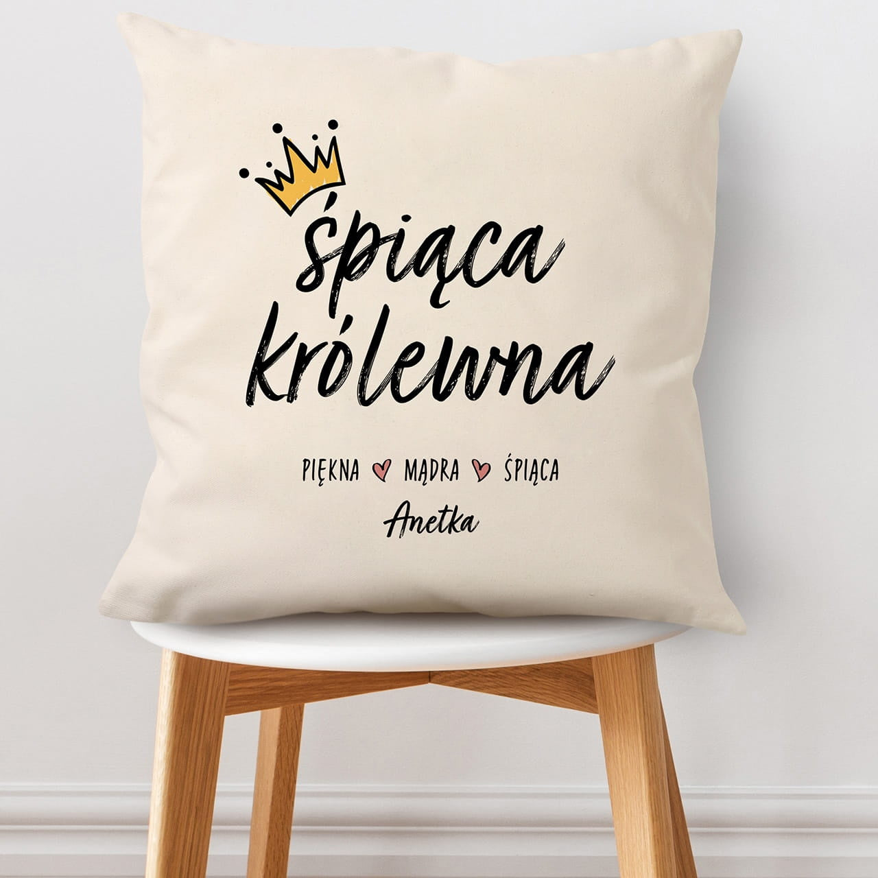 Poduszka dla śpiocha - śpiąca królewna prezent dla dziewczyny poduszka dla dziewczyny prezent dla śpiocha