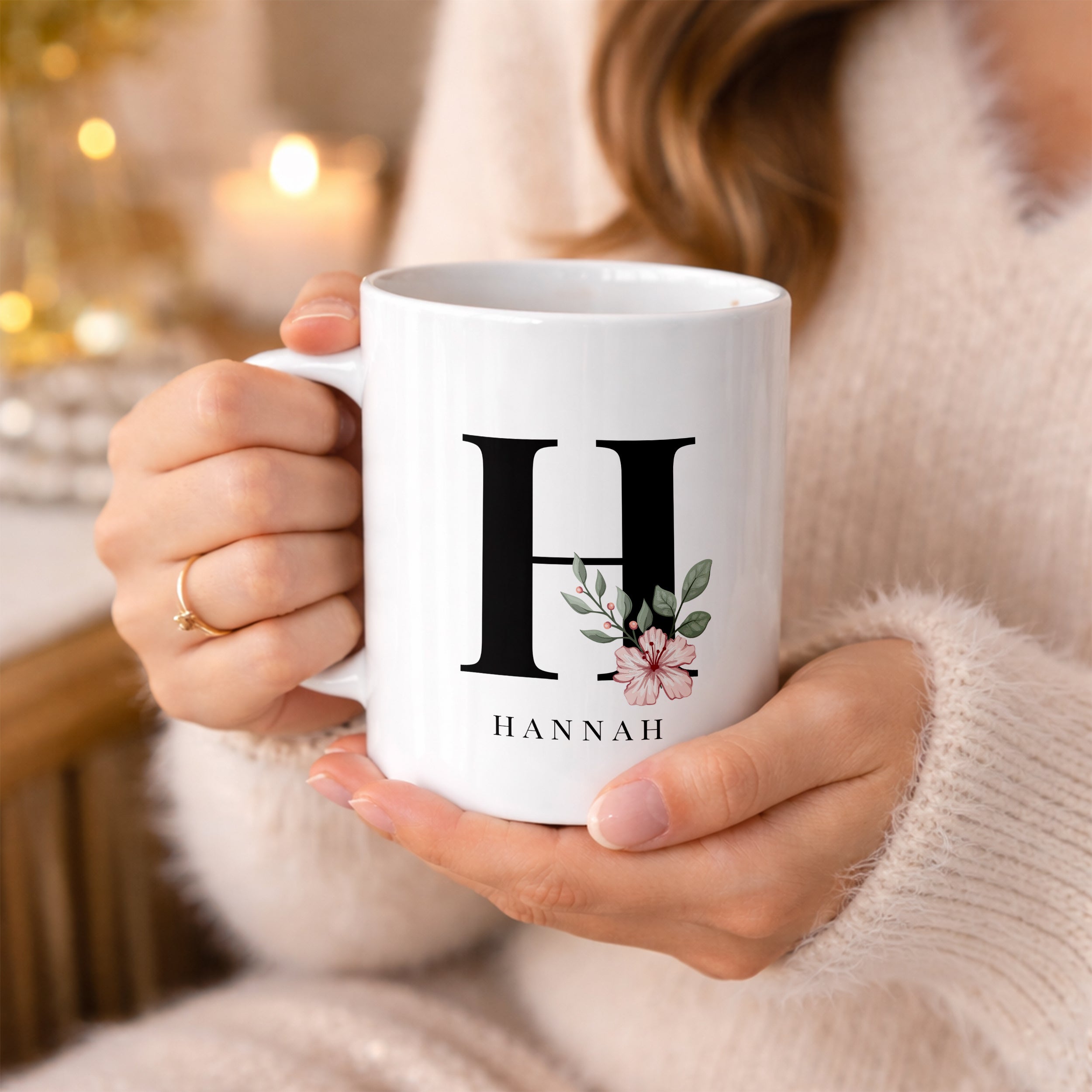 Personalisierte Tasse mit Initiale - Besonderes Geschenk