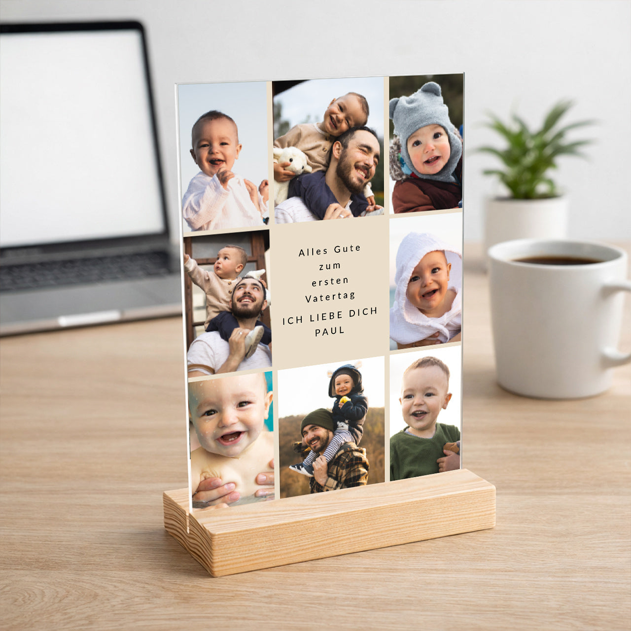 Personalisierte Statue – Geschenk zum ersten Vater