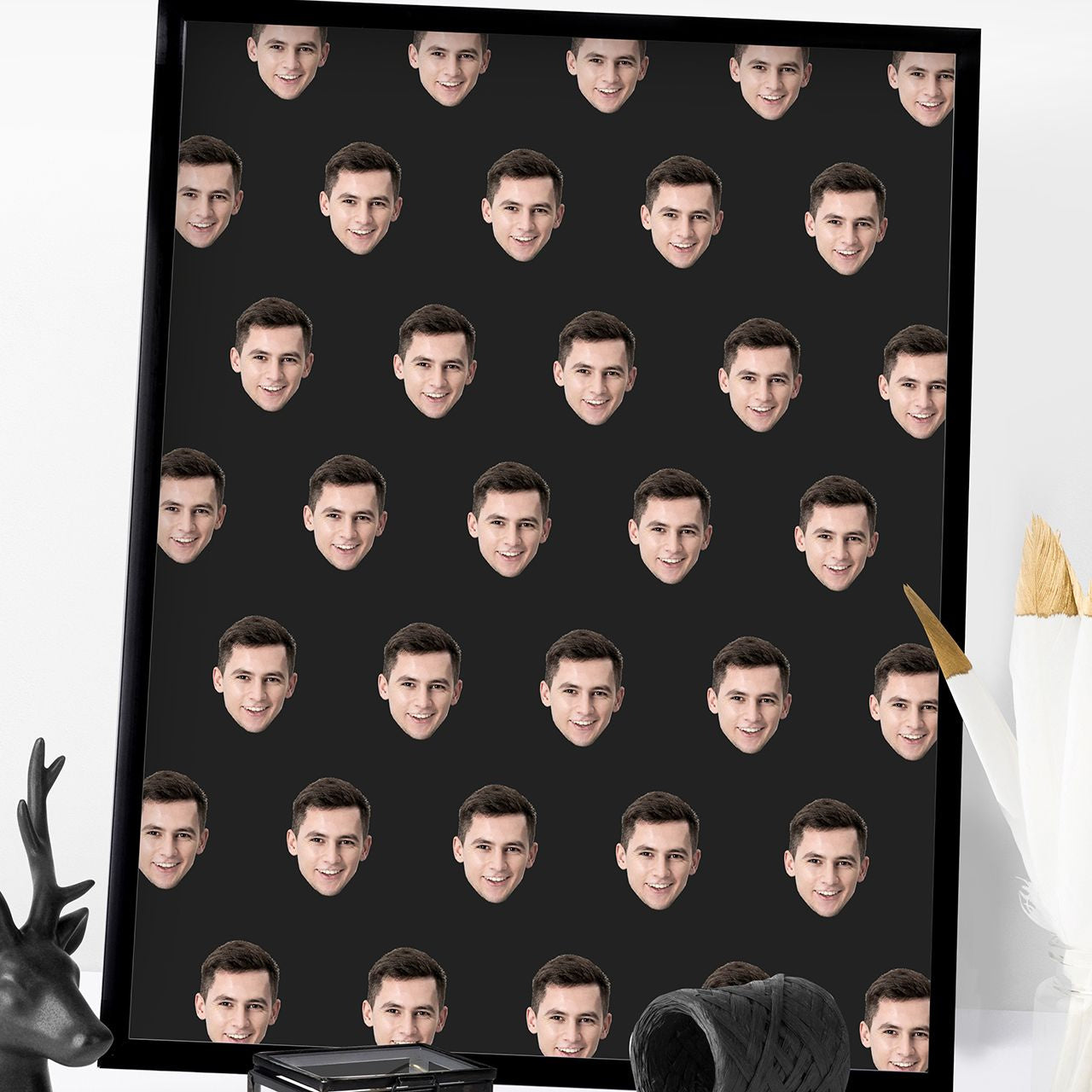 Plakat dla niego ze zdjęciami - twarze