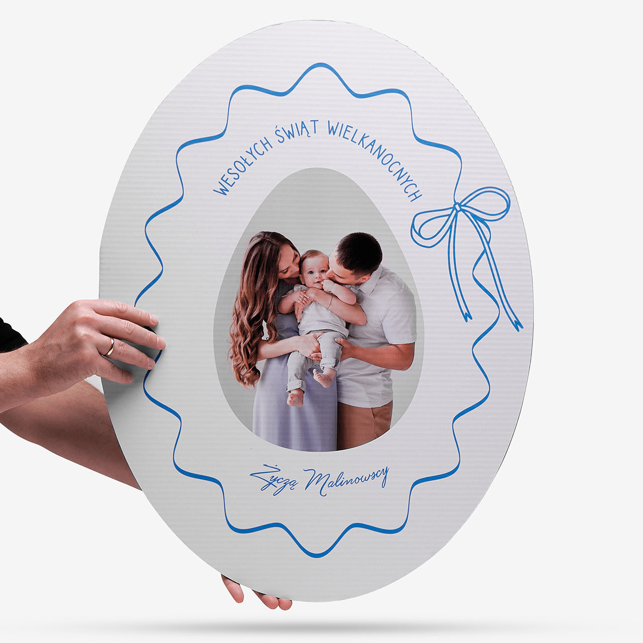 Kartka Wielkanocna - Duża Pisanka - kartka XXL ze zdjęciem