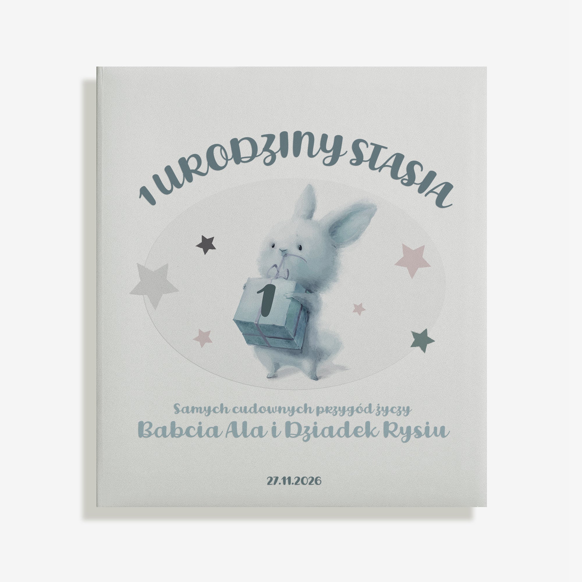 Personalizowany album na roczek dla chłopca album dla dziecka prezent na roczek dla chłopca 