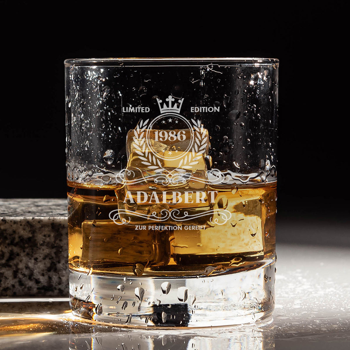 Graviertes Whiskyglas - GESCHENK ZUM 40. GEBURTSTAG