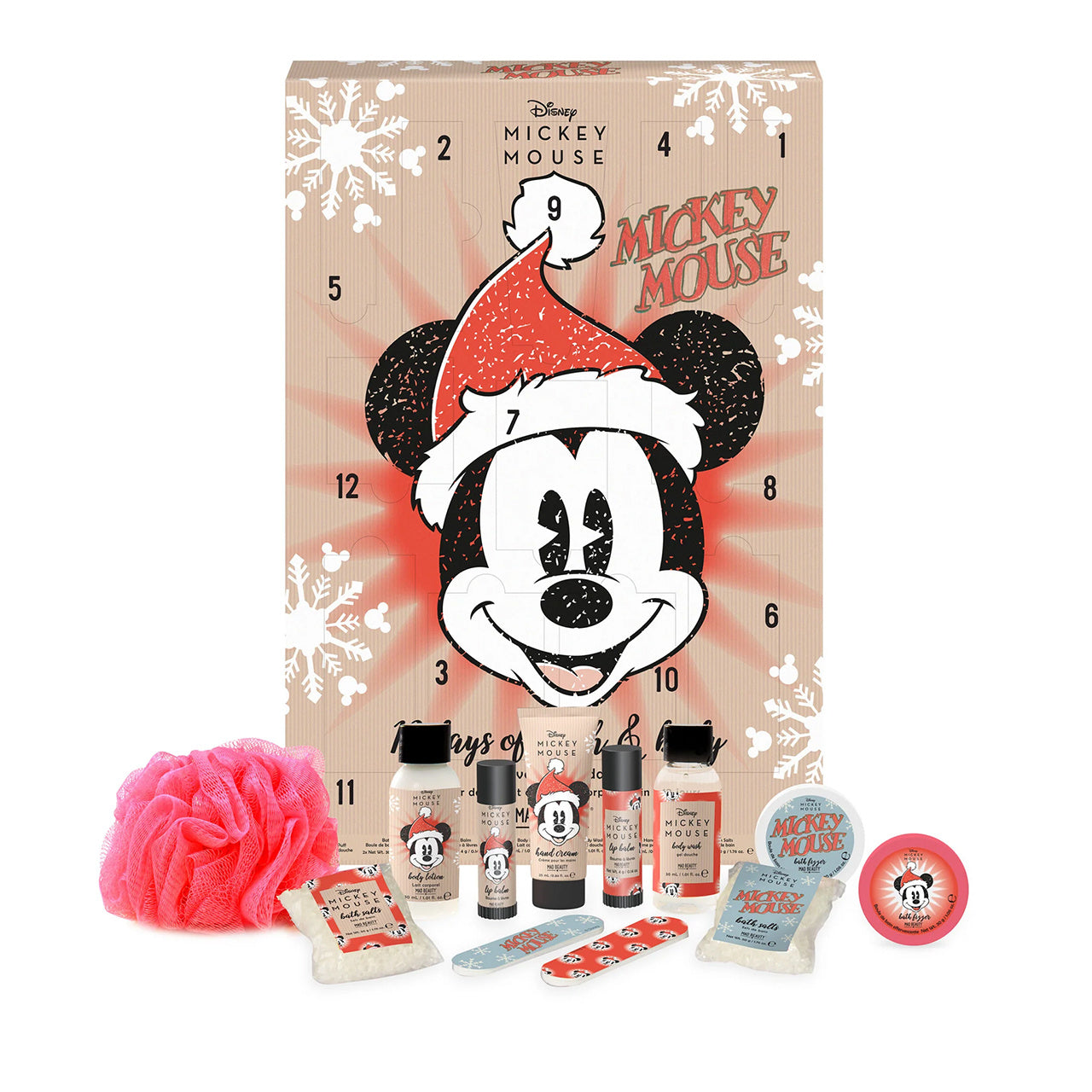 Kalendarz adwentowy Disney Myszka Mickey prezent na mikołajki kalendarz adwentowy z kosmetykami