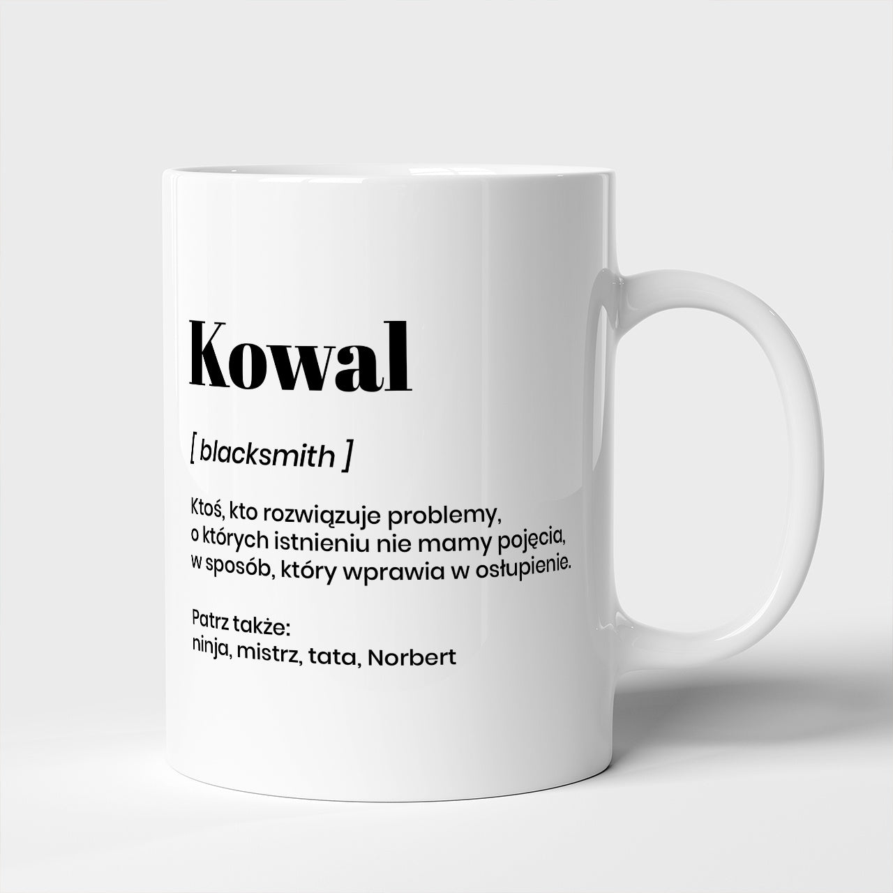 Kubek z dedykacją - prezent dla kowala