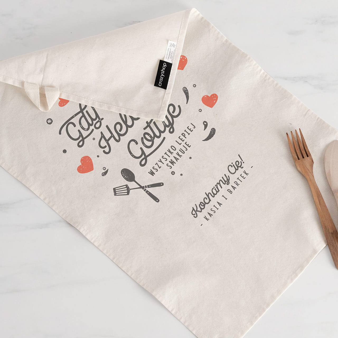 Ręcznik do kuchni - personalizowany upominek dla babci ręcznik dla babci prezent dla babci