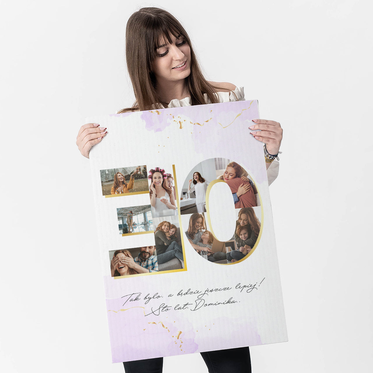 Personalizowana kartka XXL - prezent dla niej na 30 kartka personalizowana prezent na 30 dla niej