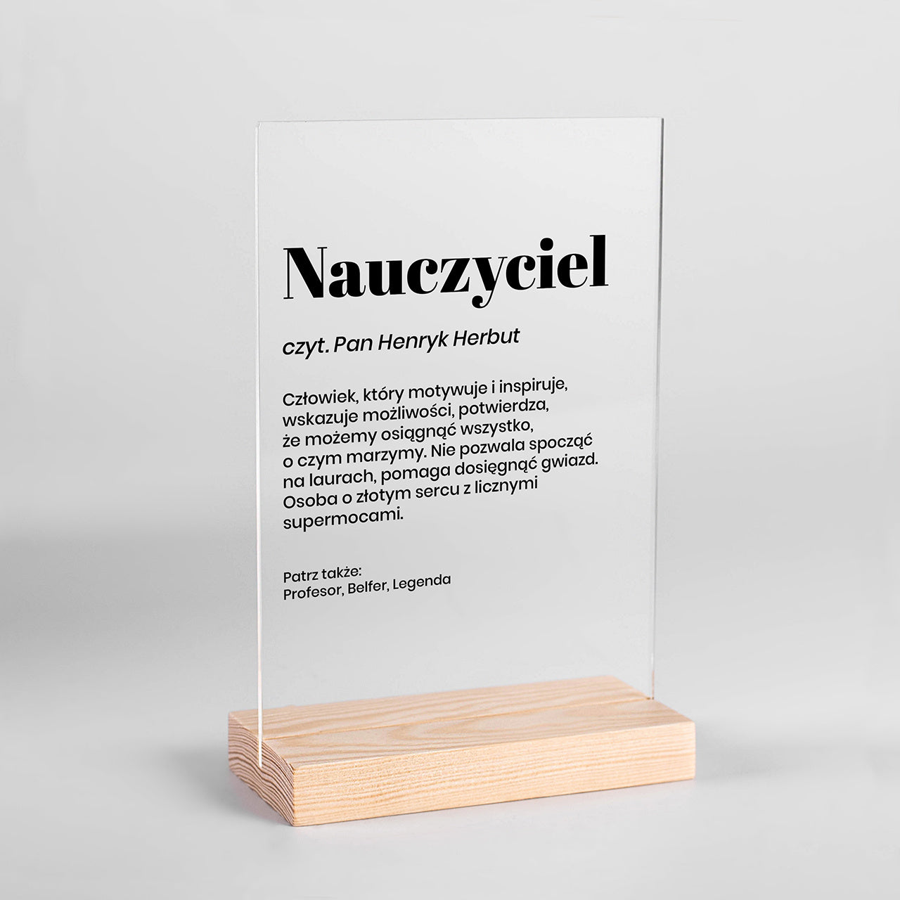 Personalizowana statuetka - prezent na Dzień Nauczyciela