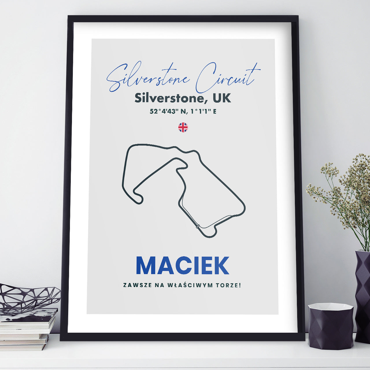 Plakat z mapą - formuła 1