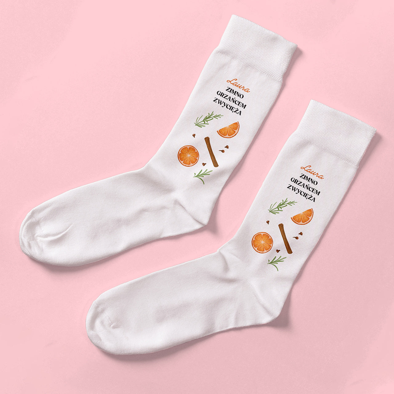 Świąteczne skarpetki - Grzaniec r. 36-39 upominek dla niej świąteczne skarpetki skarpetki grzaniec 