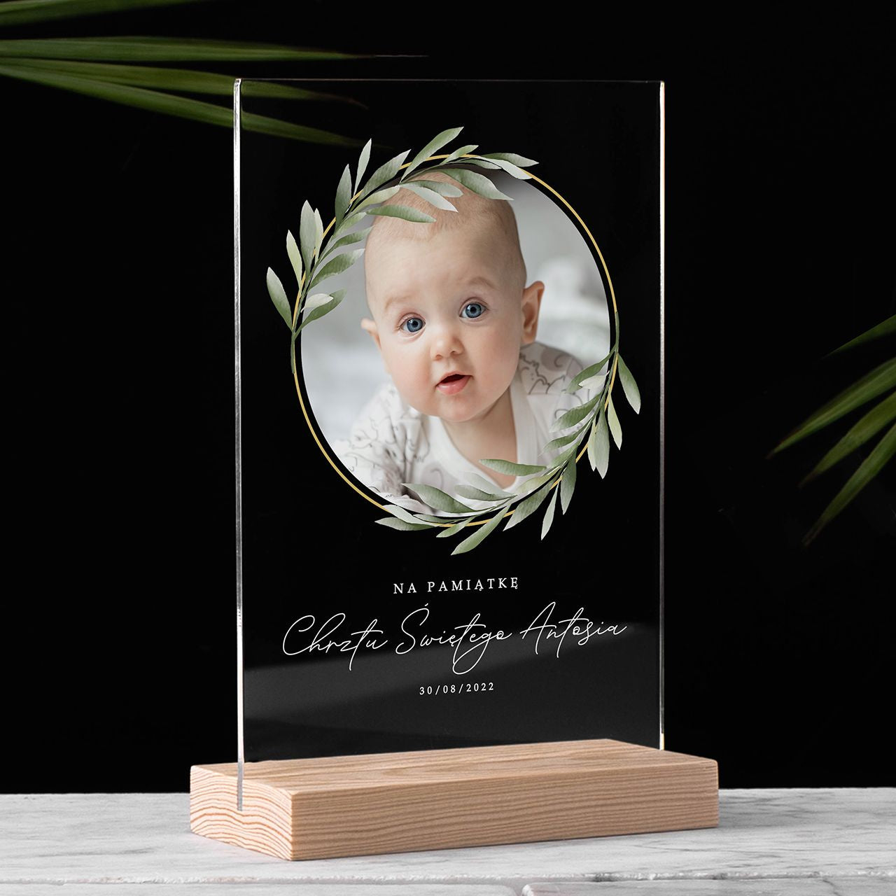 Personalizowana statuetka na prezent z okazji Chrztu Świętego statuetka na chrzest pamiątka chrztu świętego