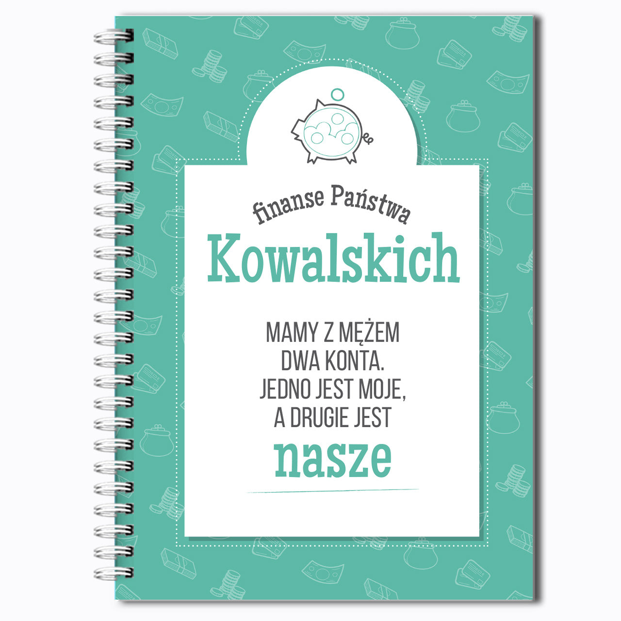 Personalizowany notatnik na upominek ślubny prezent dla młodej pary zabawny prezent ślubny prezent dla pary