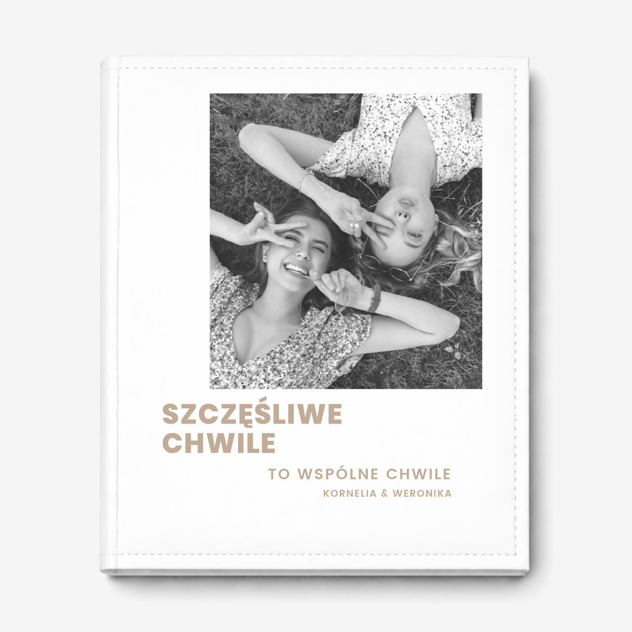 Personalizowany album na zdjęcia - Szczęśliwe Chwile - prezent na najlepszej przyjaciółki prezent dla przyjaciółki