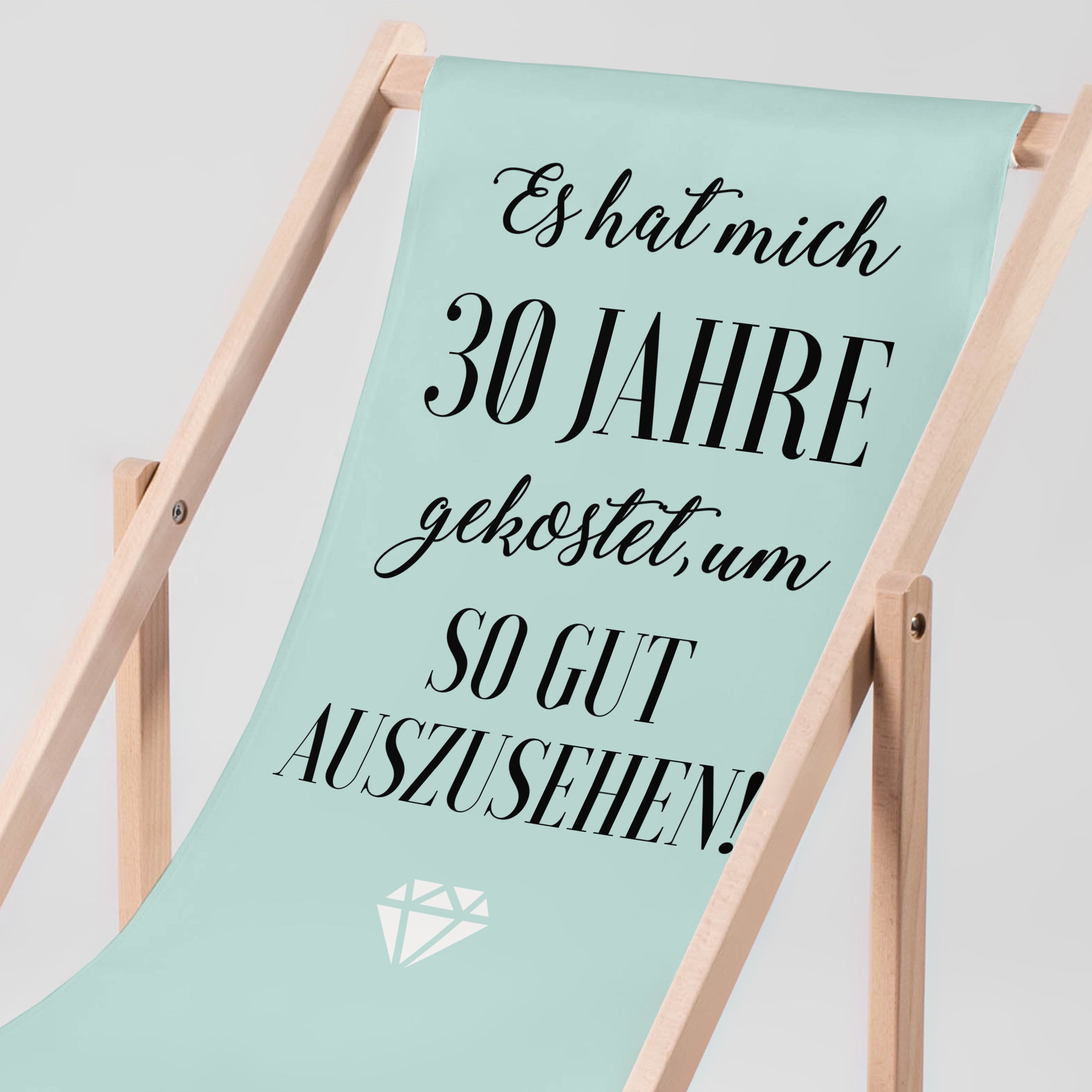 Personalisierter Liegestuhl zum Geburtstag