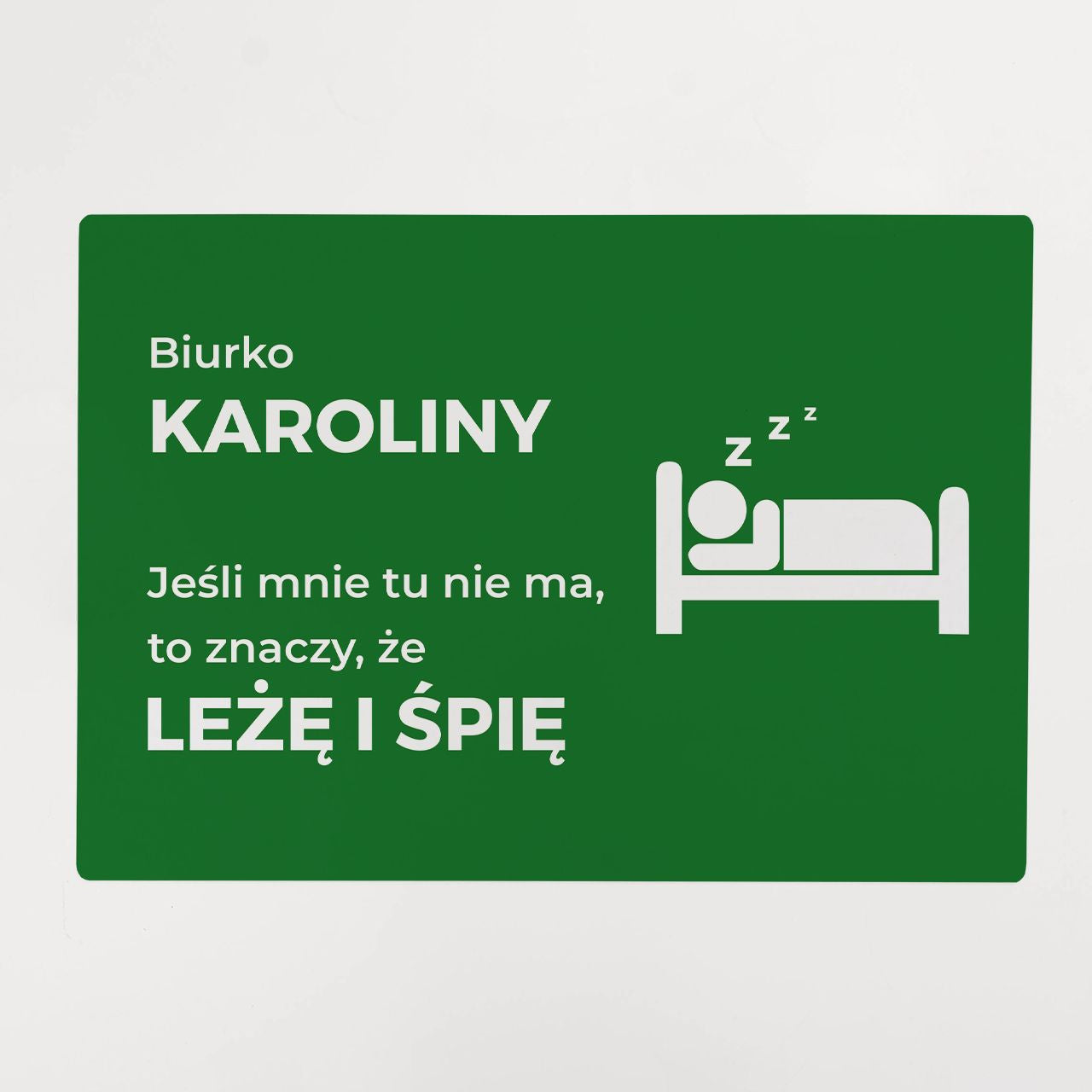 Podkładka personalizowana na biurko dla śpiocha podkładka pod mysz podkładka na biurko prezent dla śpiocha