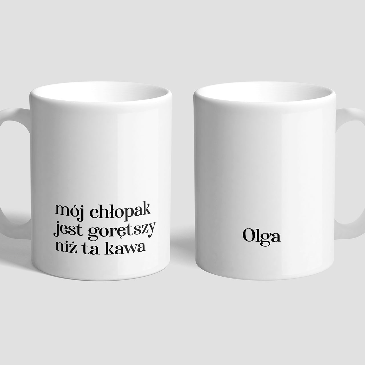 Śmieszny kubek dla dziewczyny - Mój Chłopak prezent od chłopaka prezent dla niej zabawny kubek dla ukochanej