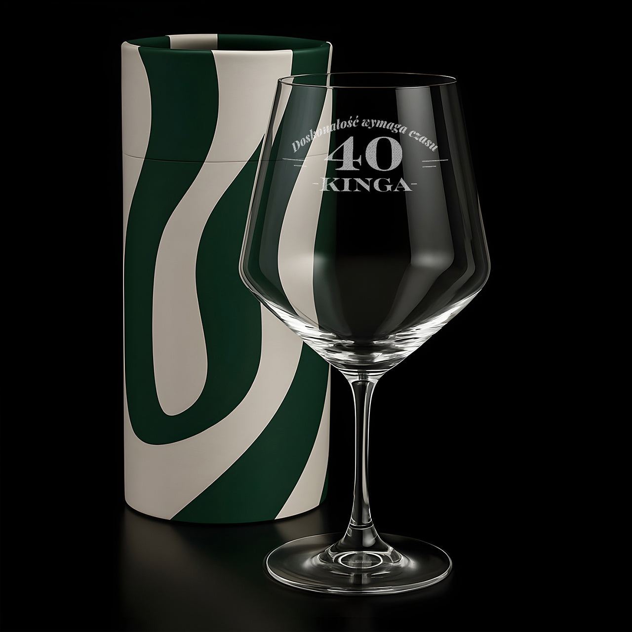 Personalizowany kieliszek do wina - prezent na 40 urodziny dla koleżanki  prezent na 40 dla koleżanki