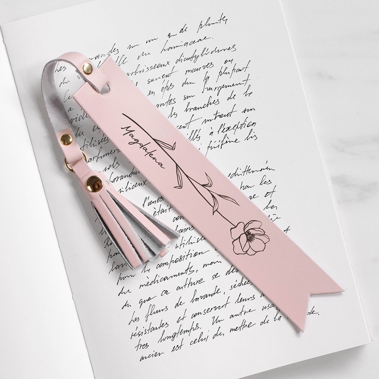 Imienna zakładka do książki - prezent dla miłośniczki czytania prezent dla książkary elegancka zakładka do książki