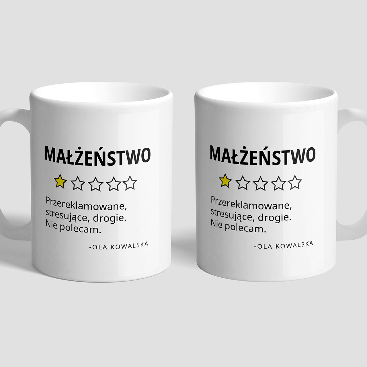 Śmieszny kubek - definicja małżeństwa - upominek na rozwód
